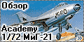 Обзор Academy 1/72 МиГ-21 (MiG-21 Fishbed) #1618