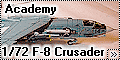 Academy 1/72 F-8 Crusader - Крест и огонь