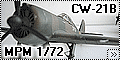 MPM 1/72 Curtiss-Write CW-21B - голландский Демон