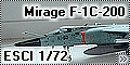 ESCI 1/72 Mirage F-1C-200