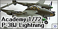 Academy 1/72 P-38J Lightning