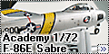 Academy 1/72 F-86E Sabre El Diablo